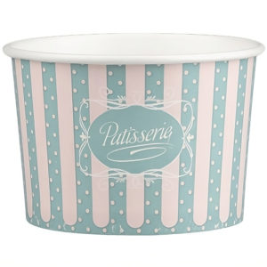 Papirnata skodelica 250 ml (8oz) d=92 mm, h=58 mm  ICE CREAM design [50 kom/pak]